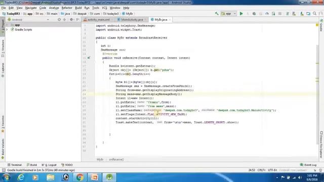 Broadcast Receiver tutorial in android || Part 22(3) смотреть онлайн