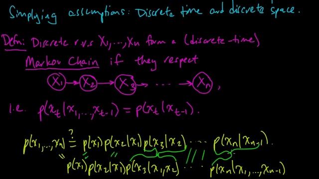 (ML 14.2) Markov chains (discrete-time) (part 1) смотреть онлайн