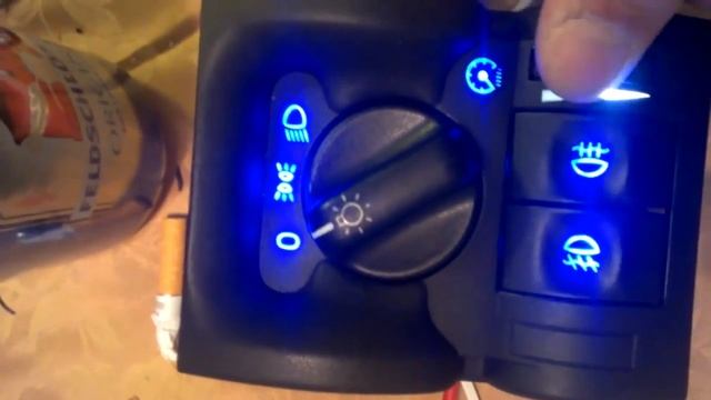 Opel Vauxhall Vectra B Lichtschalter - Light Switch LED blue/white, Chevrolet Holden I500 смотреть онлайн