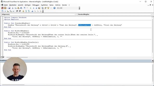 VBA: Wie kann ich eine MsgBox mit fetter Überschrift ausgeben? смотреть онлайн