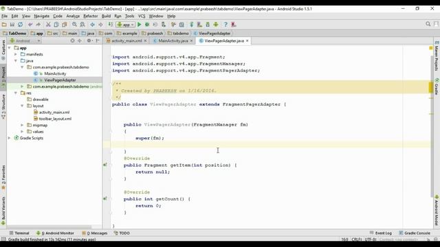 Android Studio Tutorial - 78 - Working with Material Tab Layout смотреть онлайн
