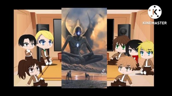 Aot react to mythical creatures [Gacha Club]