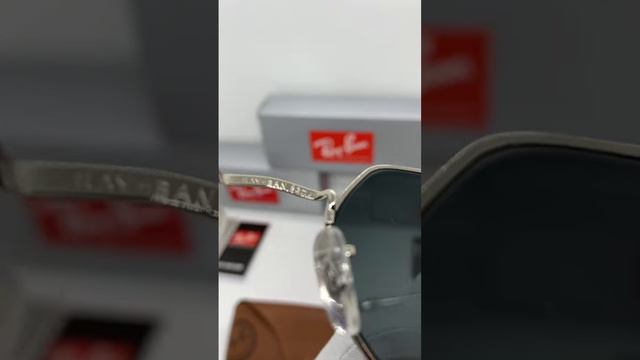 Солнцезащитные очки Ray Ban Octagonal RB 3556 003/62(серебряная оправа и черные линзы)