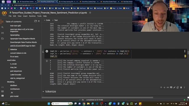 TensorFlow Bert Guided Project Classification DistilBert NLP Python Tokenizer смотреть онлайн