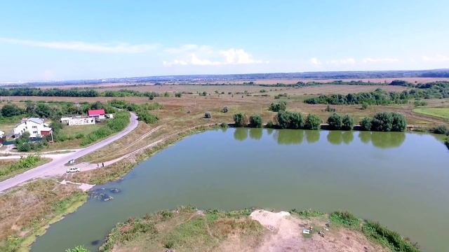 Полет над озером в Кувшиновке. Ульяновская область. смотреть онлайн