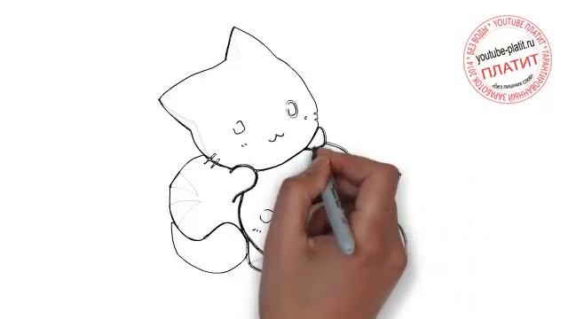 Как нарисовать за полминуты домашних котят карандашом смотреть онлайн