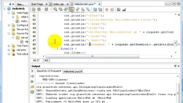Simple Web App using NetBeans and GlassFish v3 Prelude смотреть онлайн