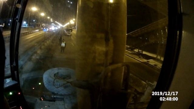 Автокран 50 тонн. Демонтаж пешеходного моста на Федералке. смотреть онлайн