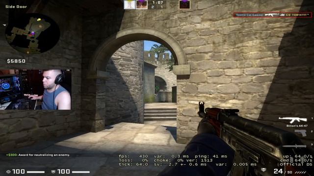 RYZEN 5 1600 GTX 1050TI 4GB CS:GO FPS TEST BENCHMARK, 16GB RAM 3200MHZ смотреть онлайн