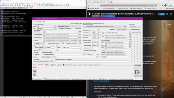 Conan Exiles Dedicated Server on same pc is madness