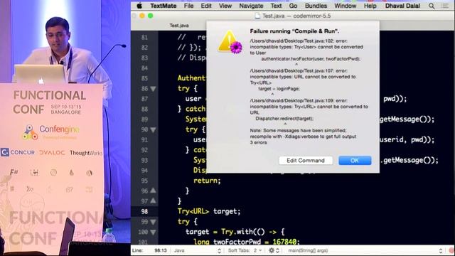 DRYing To Monads In Java8 by Dhaval Dalal at Functional Conf 15 смотреть онлайн