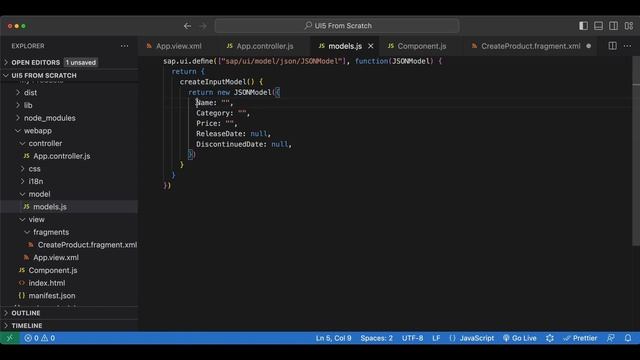 5.1 JSON Models and Property Binding смотреть онлайн
