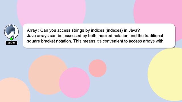 Array : Can you access strings by indices (indexes) in Java? смотреть онлайн