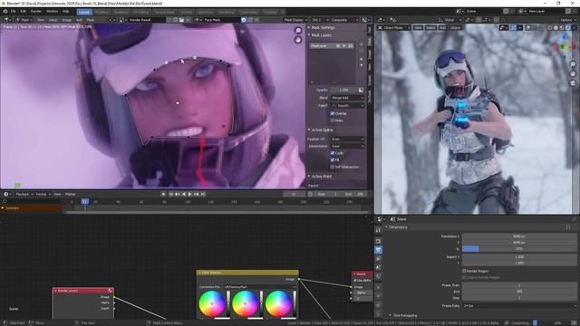 Blender 2.9 MASKS in the COMPOSITOR tutorial смотреть онлайн