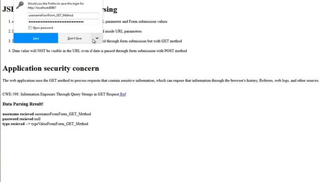 POC - Information Exposure Through Query Strings in GET Request смотреть онлайн