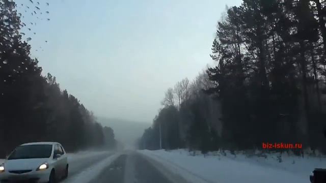 Дорога до Листвянки. Отдых на Байкале зимой.