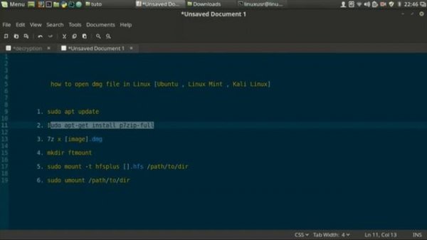 How to open DMG file in Linux [Ubuntu , Linux Mint , Kali Linux]