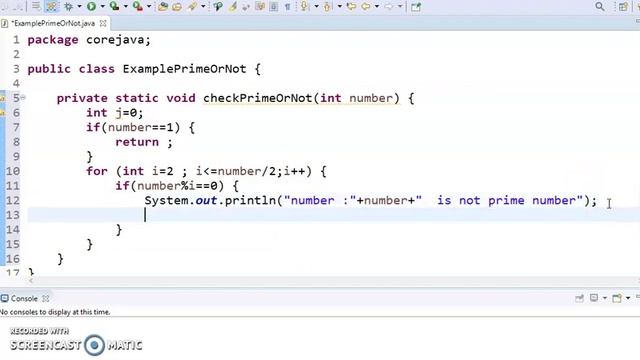 Java program to check if given number is a prime number or not by java temple смотреть онлайн