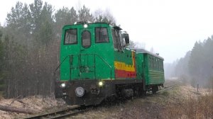 АУЖД. ТУ7А-3367 с туристическим поездом Синячиха — Алапаевск-2 с приветливым машинистом