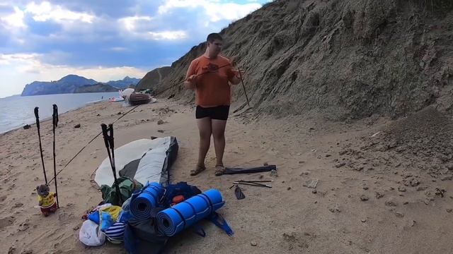 Крым.Поход из Орджоникидзе в Тихую бухту. День первый. смотреть онлайн