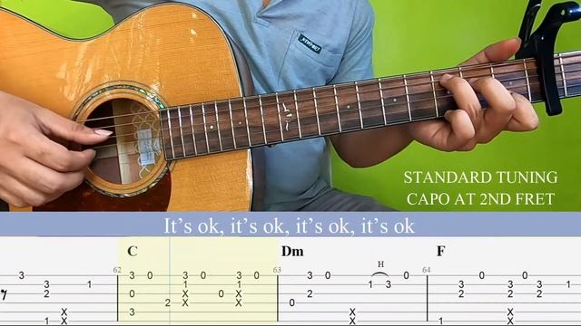 IT'S OKAY- NIGHTBIRDE FULL VERSION FINGERSTYLE GUITAR TUTORIAL (TAB + CHORDS + LYRICS) смотреть онлайн