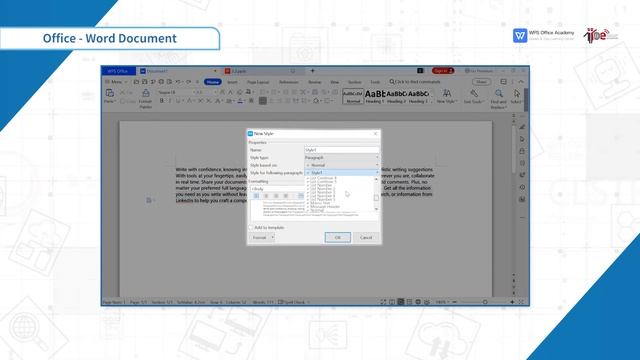 [WPS Office] Word 2.6: How to Create New style in WPS document [Tutorial] смотреть онлайн