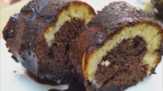 Шоколадно -ванильный кекс – очень вкусный и простой рецепт к чаю смотреть онлайн