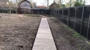 Деревянные дорожки для участка 2