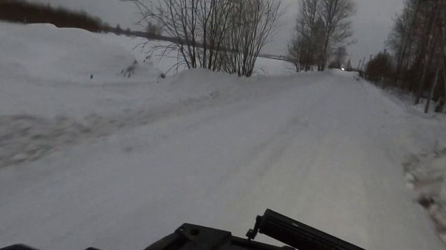 Маюс с папой на квадроциклах зимой -12 °C. Литва ???? смотреть онлайн
