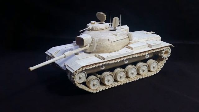 Танк из спичек M48Patton смотреть онлайн