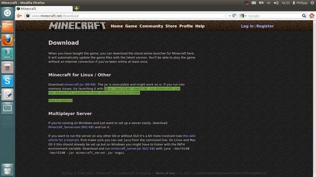 Tutorial #1 : Minecraft unter Ubuntu/Linux installieren [Deutsch] bis v 1.5.2 смотреть онлайн