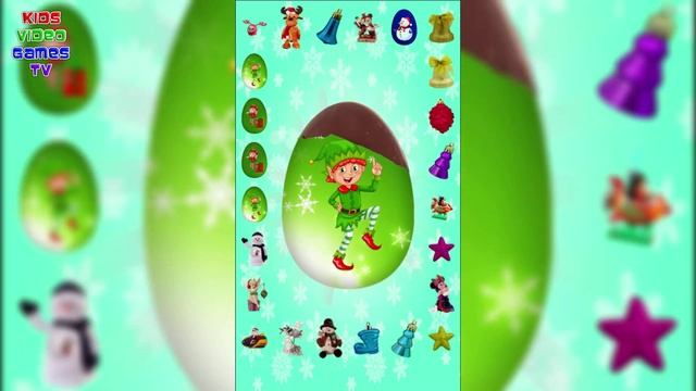 Christmas Surprise Eggs Kinder Рождественские яйца с сюрпризом киндер смотреть онлайн