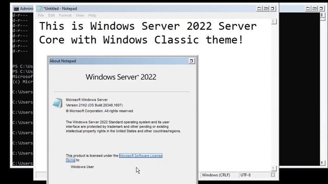 Windows Server 2022 with Classic Theme смотреть онлайн