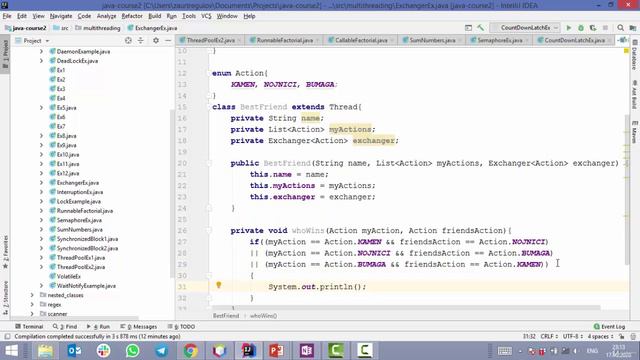 Java - получи чёрный пояс! 20. Синхронизатор Excahnger смотреть онлайн