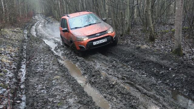 Грязевые покрышки на Калину. Сравнение MT резины с зимней в болоте смотреть онлайн