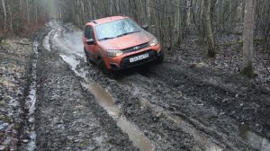 Грязевые покрышки на Калину. Сравнение MT резины с зимней в болоте