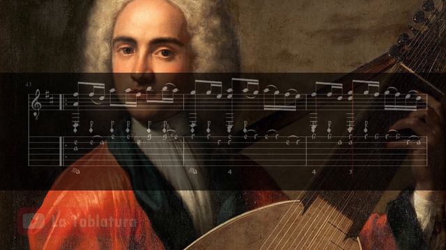 Passacaglia in D Major - Silvius Leopold Weiss - French Lute Tablature - Score смотреть онлайн