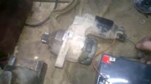 Перевірка втягуючого реле стартера VW Caddy/Проверка втягивающего реле стартера Сaddy