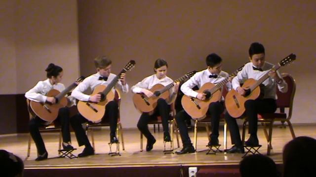 Ансамбль гитаристов. Гай Бержерон "Триптих". смотреть онлайн