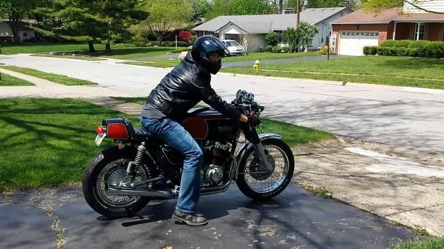 Vintage Honda CB750 cafe racer first ride смотреть онлайн