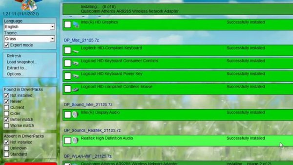SDI (Snappy Driver Installer) Offline Drivers install on Windows 10 - Short Video Version.