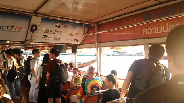 Плывем в другую часть города по реке/Бангкок//Таиланд 50 смотреть онлайн