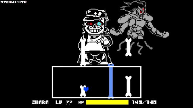Undertale|JojoDust Sans Fight (Dusttale Jojo)|Fan Game|Steam100TB|Inf Hp|4k