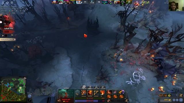 БАТЯ НА ХУСКАРЕ ТАЩИТ МИД ? HUSKAR DOTA 2