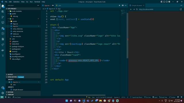 Environment Variables in Vite + React смотреть онлайн