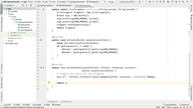 How to send data from one fragment to another fragment |Activity to fragment android studio tutoria смотреть онлайн