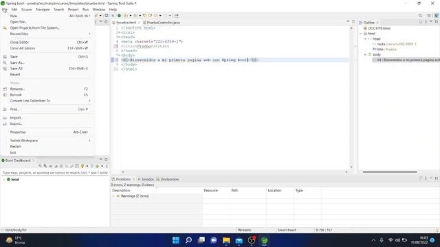 Mi primera pagina web en html en Spring boot +Thymelife +Spring web смотреть онлайн