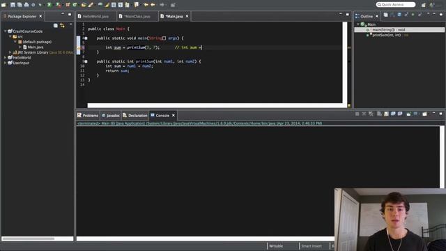 Programming for Beginners in Java - 12 - Method Return Types (part 3/4) смотреть онлайн