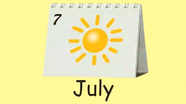 Названия месяцев на английском языке для детей (Months For Kids)