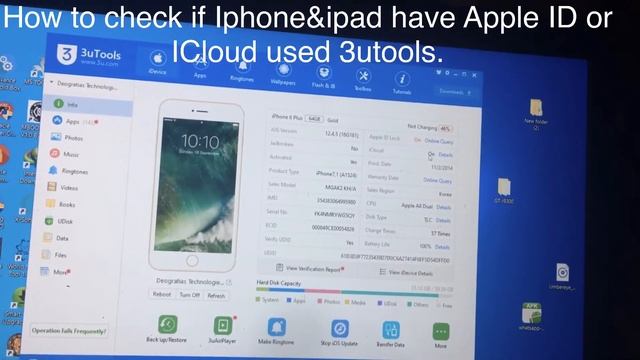 How to check IPhone &Ipad if it have Apple ID using 3utools смотреть онлайн